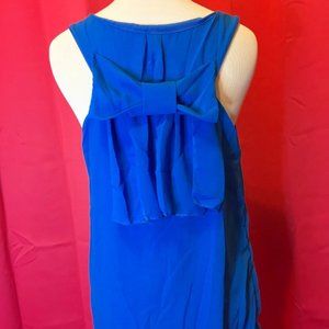 NEW Blue Bow Tie Back Tunic Top XS